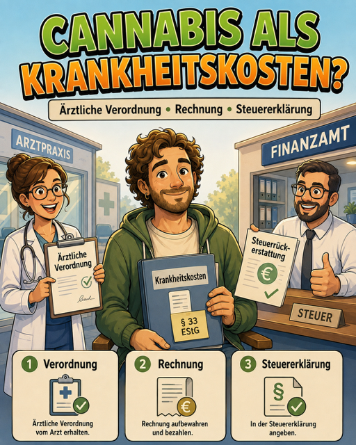 Aufwand für Cannabis als Krankheitskosten